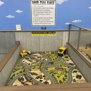 Our infant area for any young children who don't want to be in the sand area.