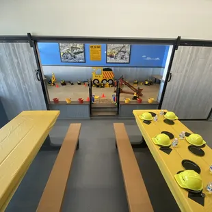 Birthday Room View looking into the private sandbox.