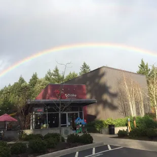 A rainbow over KiDiMu! Just proof this place is full of awesome!