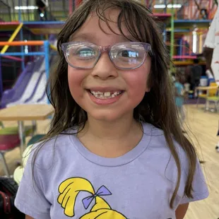 Lola at Kid Empire - playing hard