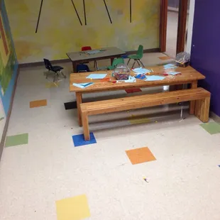 The art room. Feeling inspired? My kids weren't.