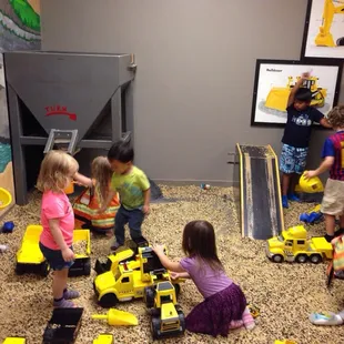 The bean room. Probably the most popular area. It was poorly ventilated. Unsupervised kids love climbing in the gray thing.