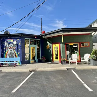 Storefront, from the back parking lot