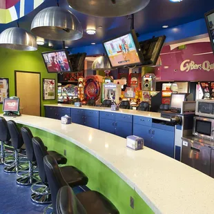 Take a break to recharge and refuel at the Quest Café.