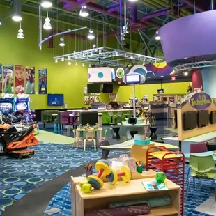 Creation Station is a messy but magical area where children are encouraged to express themselves artistically.