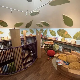 Reading nook in the treehouse