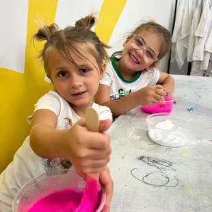 Chemistry camp slime fun