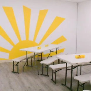 One of our newly renovated classroom (aka the Yellow Room)