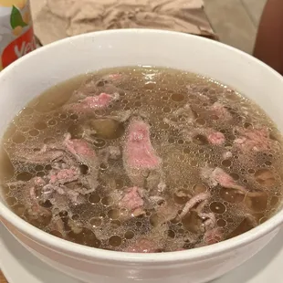 a bowl of beef and mushroom soup