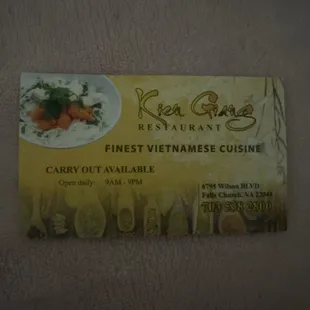 business card