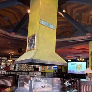 the interior of the restaurant