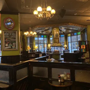 the interior of the restaurant