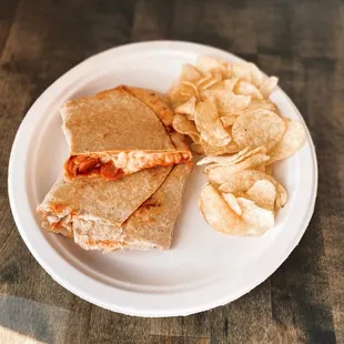 Pizza Hot pocket and Chips