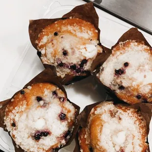 Blueberry cream cheese muffin