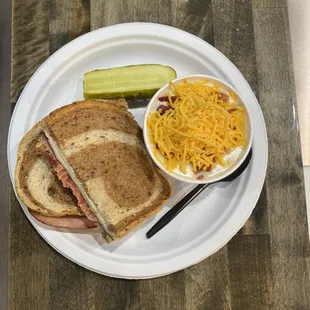 Turkey Club and Potato Soup