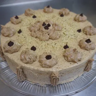 a chocolate chip cake