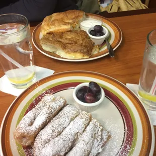 cheese burek and sour cherry streudel
