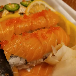 Equally epic salmon lover roll!