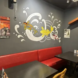 This place is super fun! The artwork is epic and they play Japanese pop music! It's a vibe!