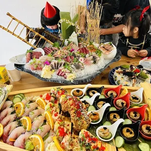 sashimi, sushi, food, sushi and sashimi