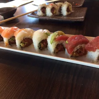 R27. Fire Rainbow Roll