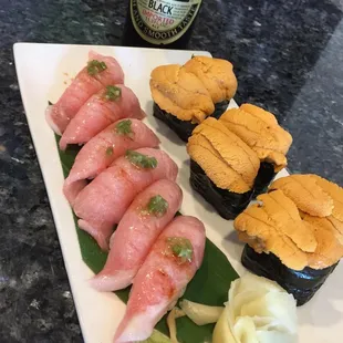 freshest toro and uni you can get!!!