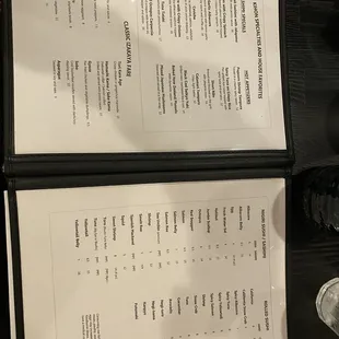 Menu as of august 3, 2021