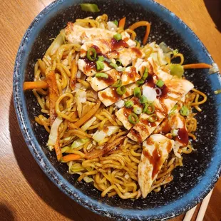 Chicken yakisoba