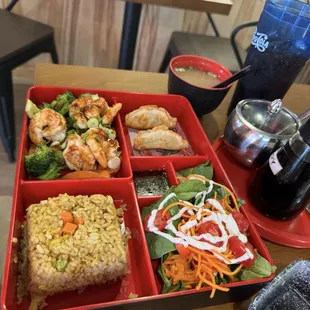 Shrimp bento box