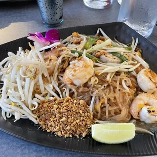 Pad Thai with Shrimp. All the ingredients were so fresh and it was perfectly cooked.