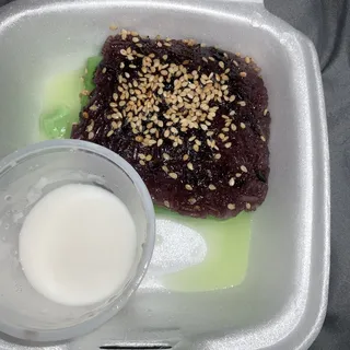 Thai Custard with Coconut Sweet Sticky Rice