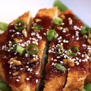 Tofu honey teriyaki