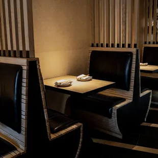 interior, sushi and sashimi