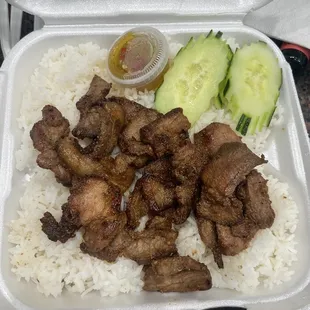 Marinated fried pork