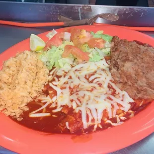 Red Cheese Enchiladas!