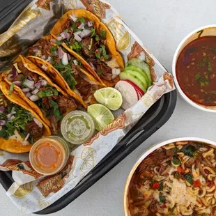 Quesatacos + ramen