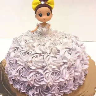 Barbie Custom Cake. Colors can be customized based on your preference. Please call or come into the store to place and order.