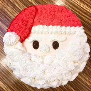 Santa Clause Custom Cake. Colors can be customized based on your preference. Please call or come into the store to place and order.