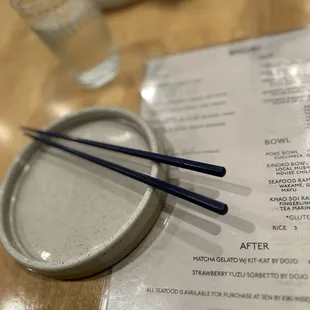 Blue chop sticx aesthetics