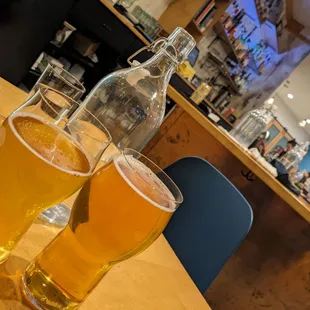Unique beer and table water