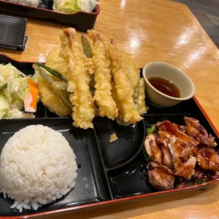 My Sushi Combo . Chicken wasn't good meat was hard..