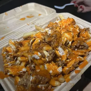 Buffalo chicken fries medium size ranch on the side