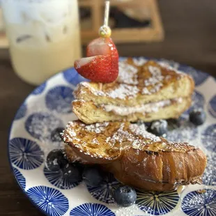 Kiki's french toast was delicious!!!!  The filling was so good and the lavender coffee a perfect combination for a quick breakfast