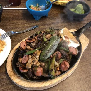 a plate of food on a table