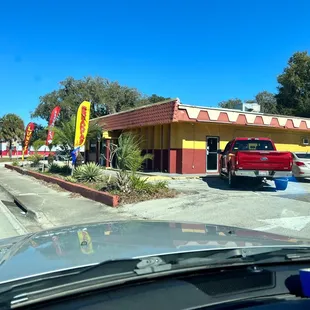 cars parked in front