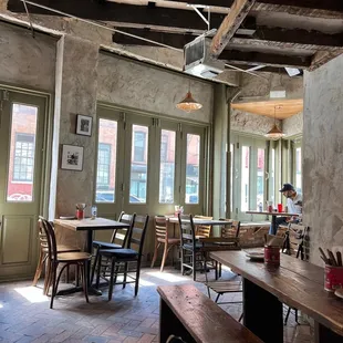 the interior of a restaurant