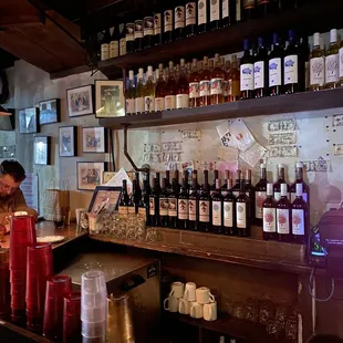 Bar in back