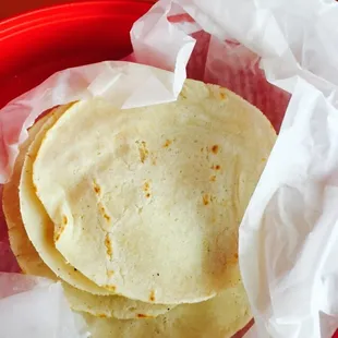 Homemade corn tortillas!