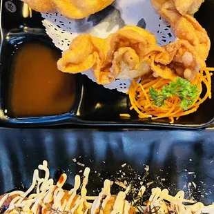 a variety of food items