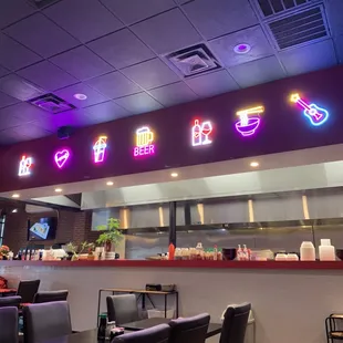 Inside the restaurant